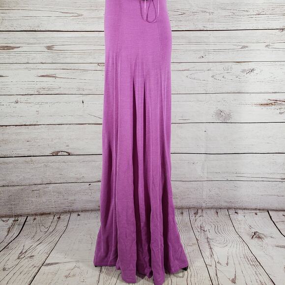 Lauren Ralph Lauren New 100%Silk Knit Wild Orchid Maxi Dress Size Small - Picture 13 of 13